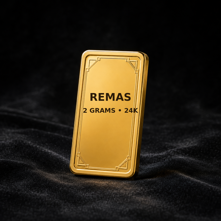 Remas 24K Gold Bar – 2 Grams
